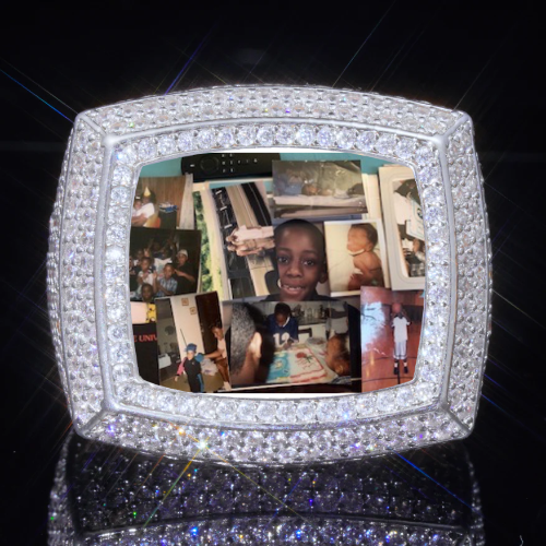 3D CUSTOM PICTURE ICED RING