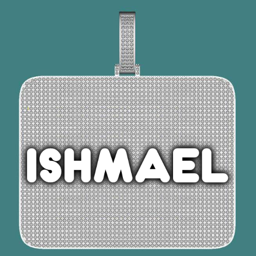 CUSTOM LETTER NECKLACE 3D BIG SQUARE