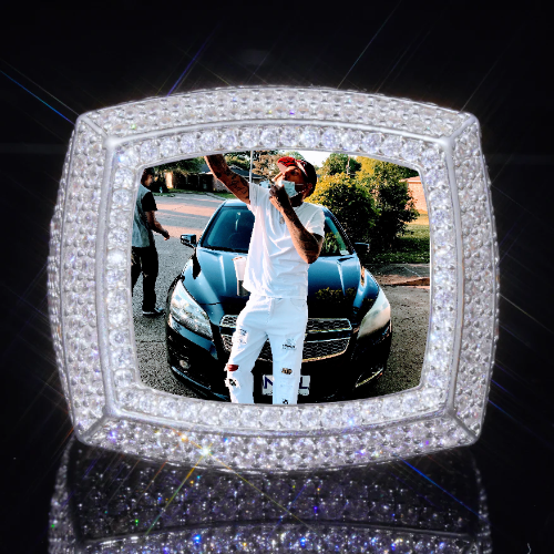 3D CUSTOM PICTURE ICED RING
