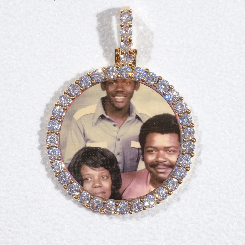 3D CIRCLE CUSTOM PICTURE PENDANT SMALL SIZE