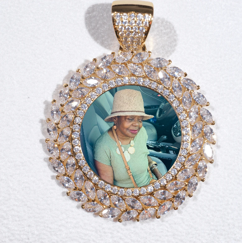 Large 3D Wheat Ear Custom Picture Pendant