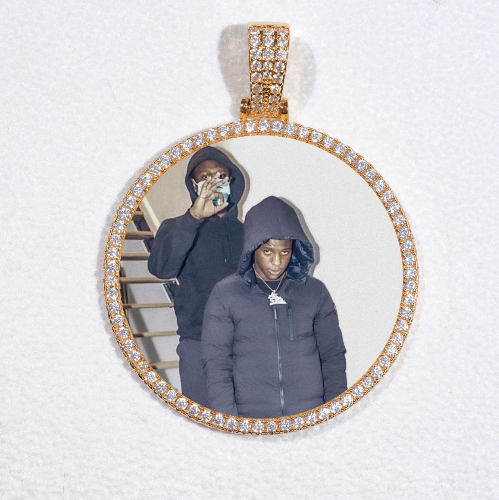 MEDIUM 3D CIRCLE CUSTOM PICTURE PENDANT