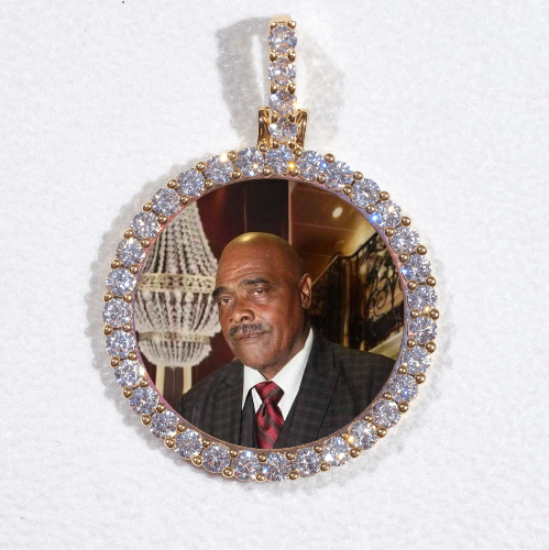 3D CIRCLE CUSTOM PICTURE PENDANT SMALL SIZE
