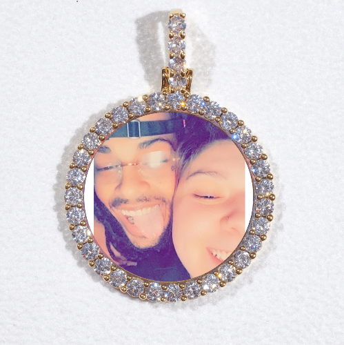 3D CIRCLE CUSTOM PICTURE PENDANT SMALL SIZE