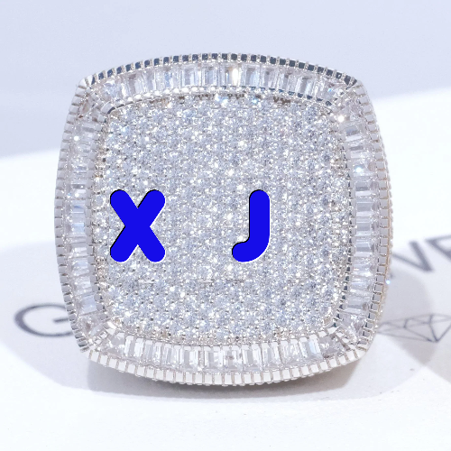 CUSTOM LETTER 3D ICED RING