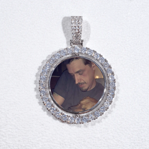 3D Spinning 2-Faced Custom Picture Pendant