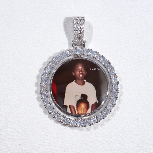 3D Spinning 2-Faced Custom Picture Pendant