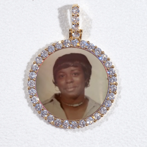 3D CIRCLE CUSTOM PICTURE PENDANT SMALL SIZE