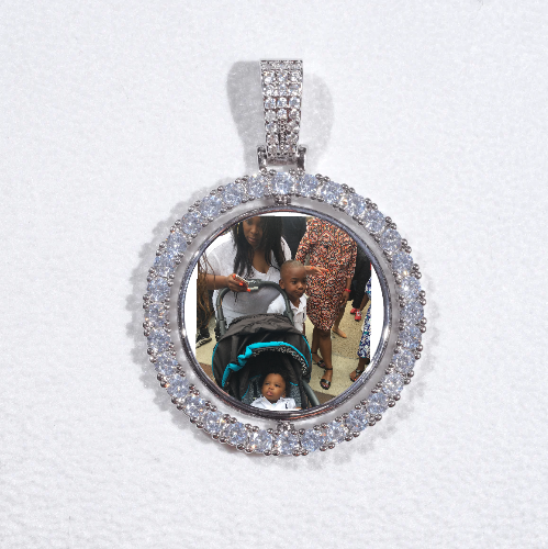 3D Spinning 2-Faced Custom Picture Pendant