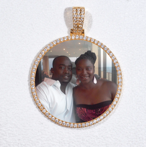 MEDIUM 3D CIRCLE CUSTOM PICTURE PENDANT