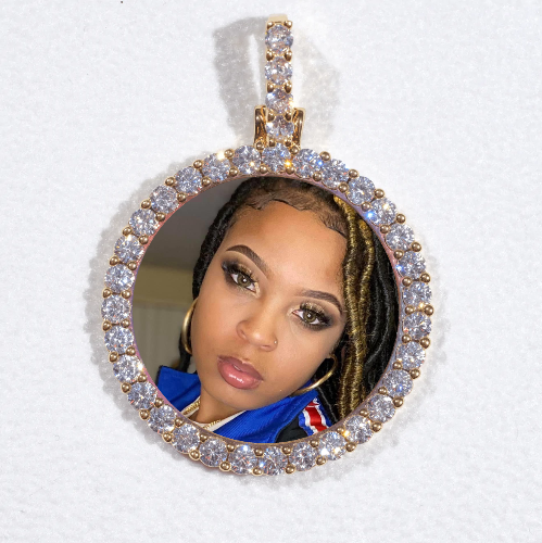 3D CIRCLE CUSTOM PICTURE PENDANT SMALL SIZE