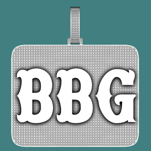 CUSTOM LETTER NECKLACE 3D BIG SQUARE