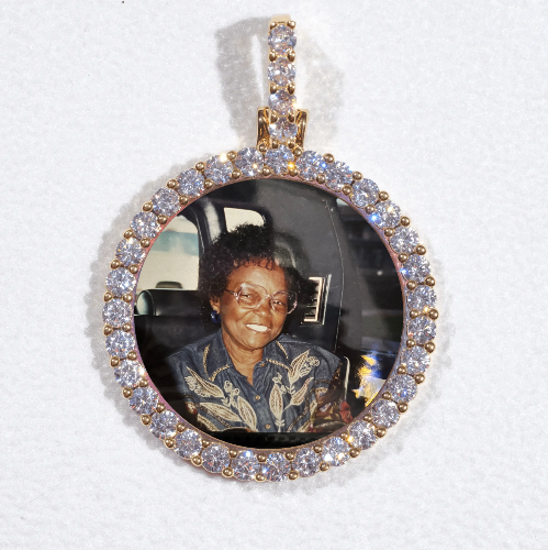 3D CIRCLE CUSTOM PICTURE PENDANT SMALL SIZE
