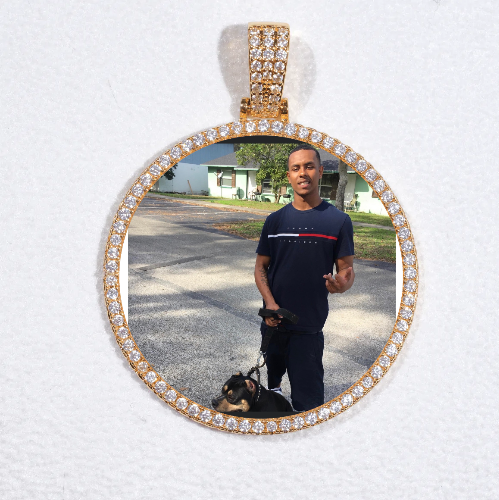 MEDIUM 3D CIRCLE CUSTOM PICTURE PENDANT