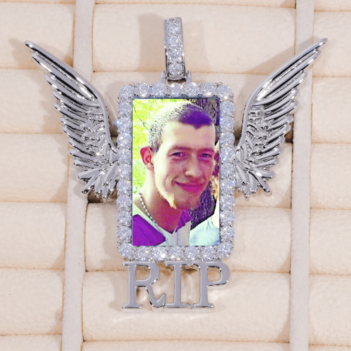 RIP WING 3D CUSTOM PICTURE PENDANT