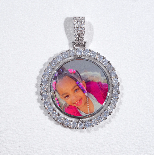 3D Spinning 2-Faced Custom Picture Pendant