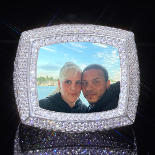 3D CUSTOM PICTURE ICED RING