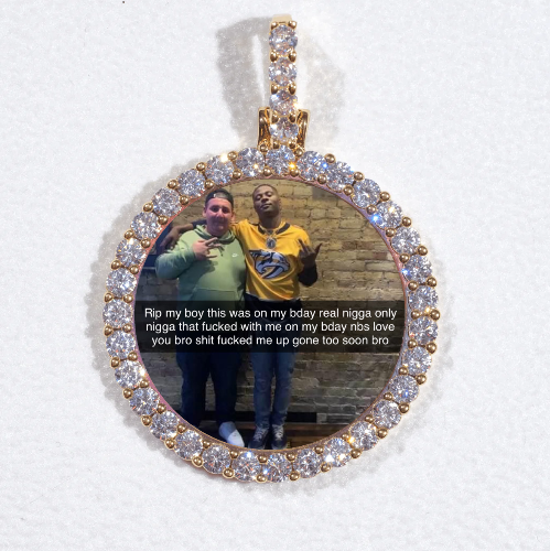 3D CIRCLE CUSTOM PICTURE PENDANT SMALL SIZE
