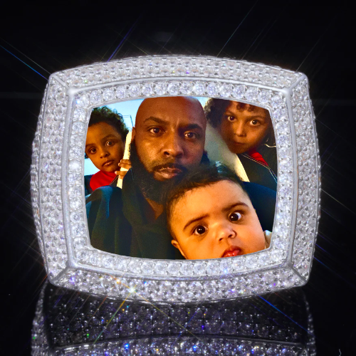 3D CUSTOM PICTURE ICED RING