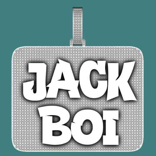 CUSTOM LETTER NECKLACE 3D BIG SQUARE
