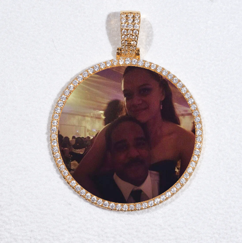 MEDIUM 3D CIRCLE CUSTOM PICTURE PENDANT