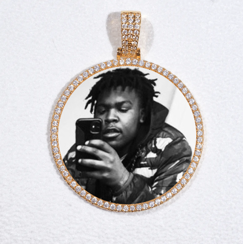 MEDIUM 3D CIRCLE CUSTOM PICTURE PENDANT