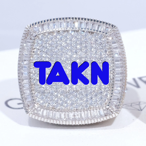 CUSTOM LETTER 3D ICED RING