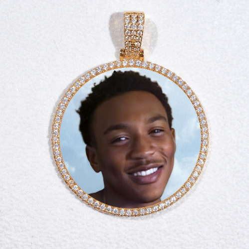 MEDIUM 3D CIRCLE CUSTOM PICTURE PENDANT