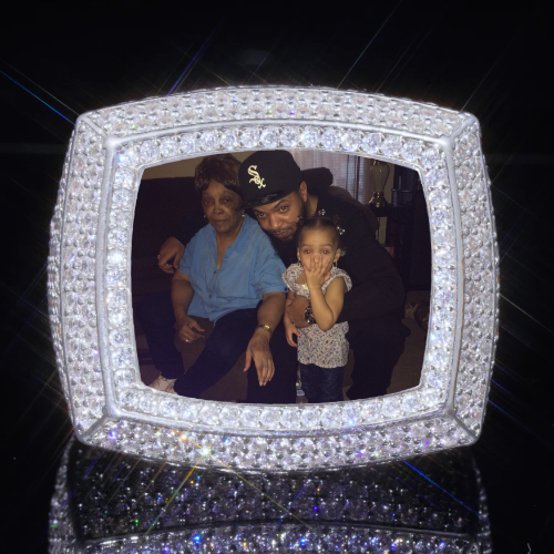 3D CUSTOM PICTURE ICED RING