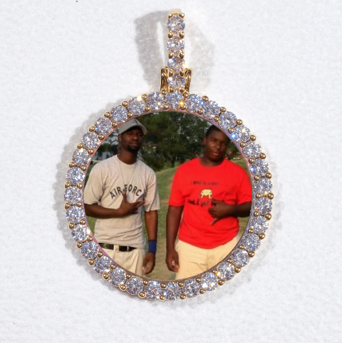 3D CIRCLE CUSTOM PICTURE PENDANT SMALL SIZE