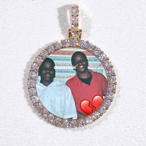 3D CIRCLE CUSTOM PICTURE PENDANT SMALL SIZE
