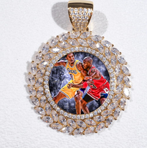 Large 3D Wheat Ear Custom Picture Pendant