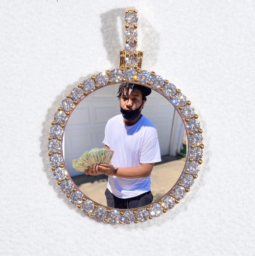 3D CIRCLE CUSTOM PICTURE PENDANT SMALL SIZE
