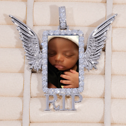RIP WING 3D CUSTOM PICTURE PENDANT