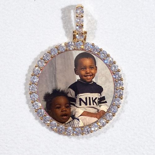 3D CIRCLE CUSTOM PICTURE PENDANT SMALL SIZE
