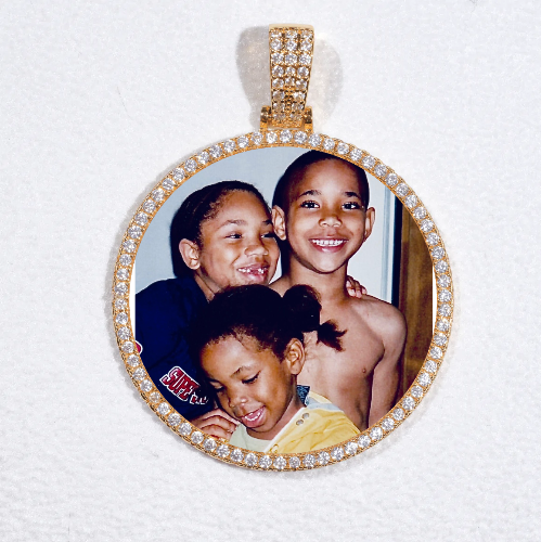 MEDIUM 3D CIRCLE CUSTOM PICTURE PENDANT