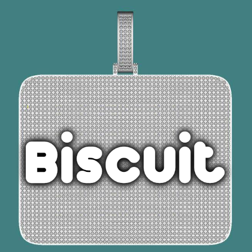 CUSTOM LETTER NECKLACE 3D BIG SQUARE