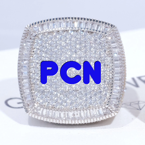 CUSTOM LETTER 3D ICED RING