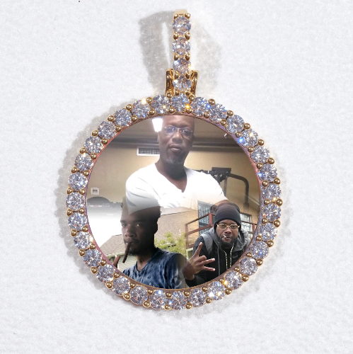 3D CIRCLE CUSTOM PICTURE PENDANT SMALL SIZE
