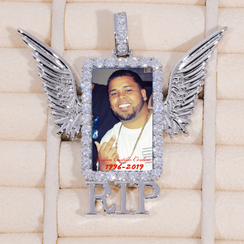 RIP WING 3D CUSTOM PICTURE PENDANT
