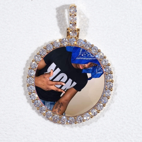 3D CIRCLE CUSTOM PICTURE PENDANT SMALL SIZE
