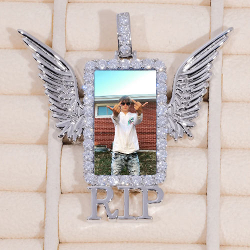 RIP WING 3D CUSTOM PICTURE PENDANT