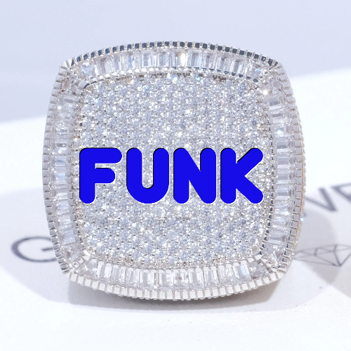 CUSTOM LETTER 3D ICED RING