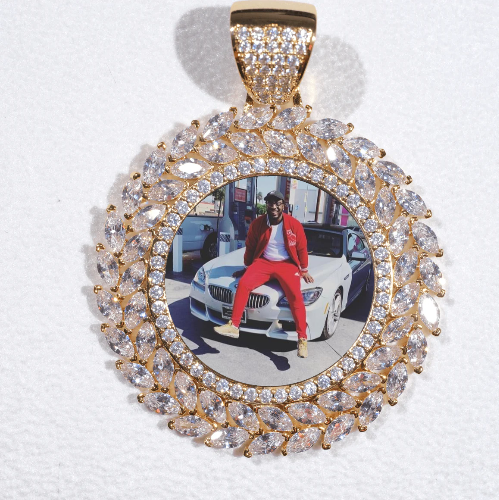 Large 3D Wheat Ear Custom Picture Pendant