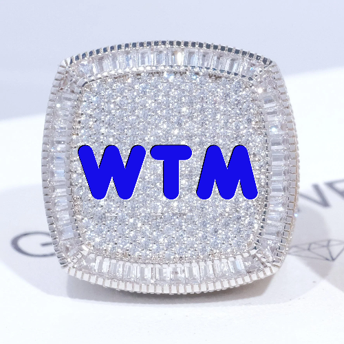 CUSTOM LETTER 3D ICED RING