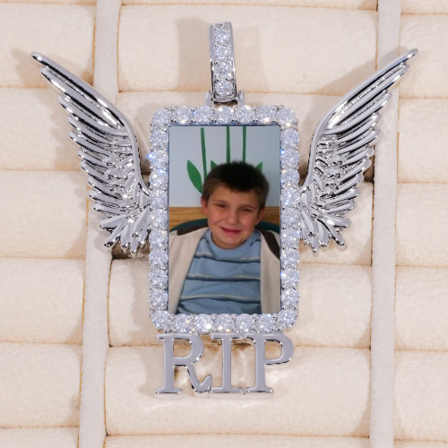 RIP WING 3D CUSTOM PICTURE PENDANT