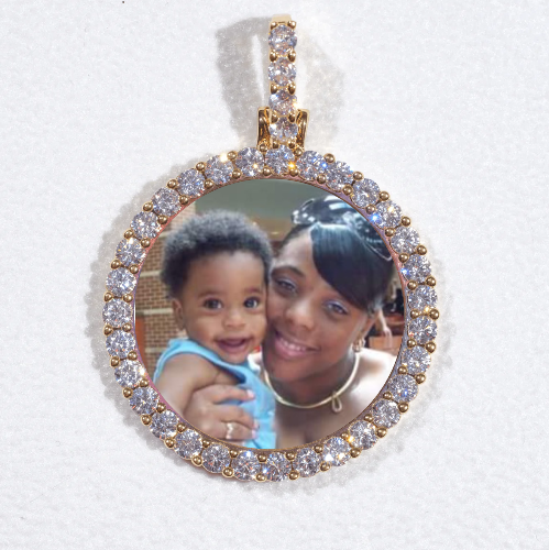 3D CIRCLE CUSTOM PICTURE PENDANT SMALL SIZE