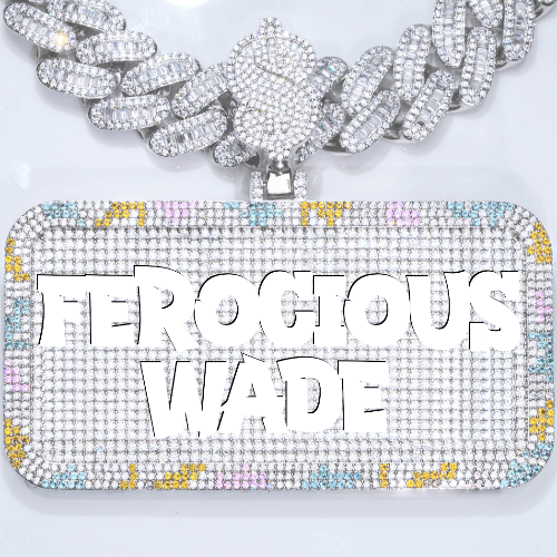 CUSTOM LETTER NECKLACE 3D COLORFUL SQUARE