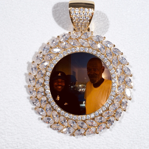 Large 3D Wheat Ear Custom Picture Pendant