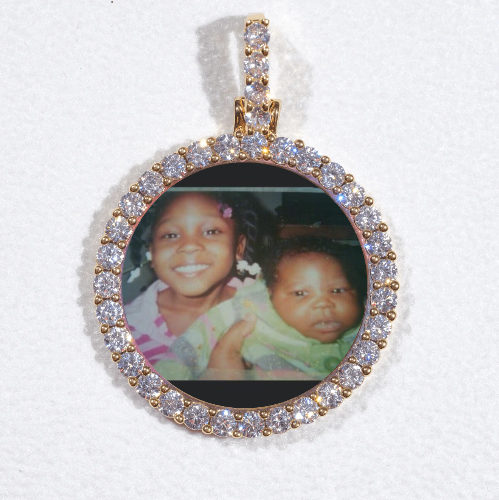 3D CIRCLE CUSTOM PICTURE PENDANT SMALL SIZE